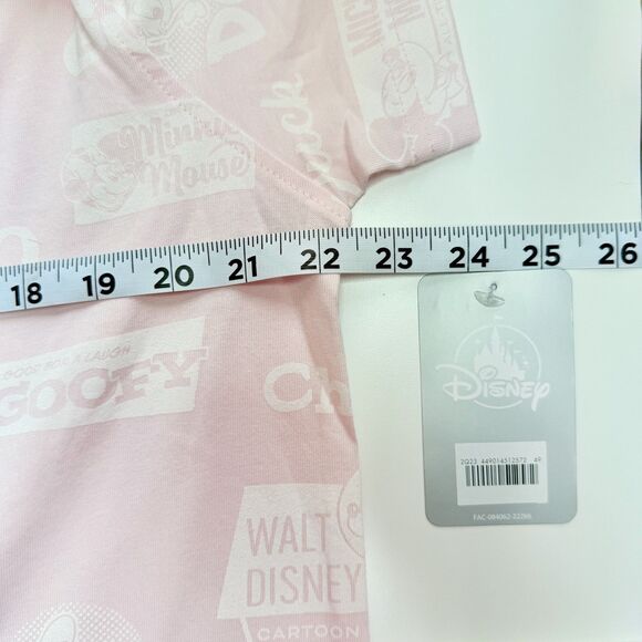 NWT Minnie Mickie Mouse Tee Dress Disney Parks Vacation Spring Break Baby Pink L - Picture 9 of 12